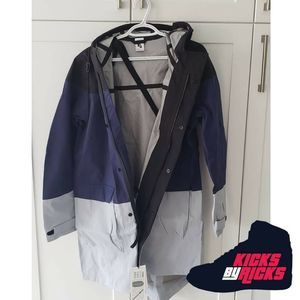 Mens Nike Lab Colorblock Hooded Windbreaker Parka Jacket